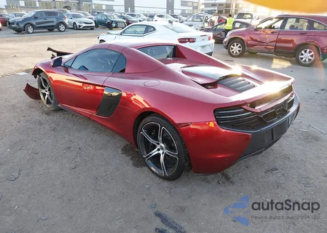 2015 Mclaren 650S z USA, uszkodzony, nr VIN SBM11FAA2FW004592